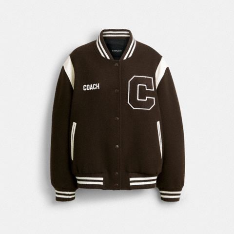 Женские куртки Coach Wool Varsity Jacket
