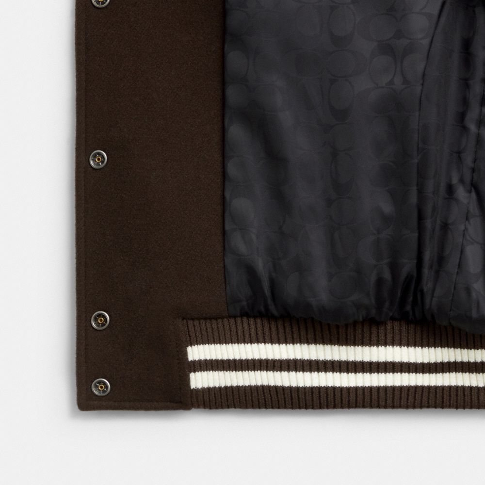 Женские куртки Coach Wool Varsity Jacket — фото 2
