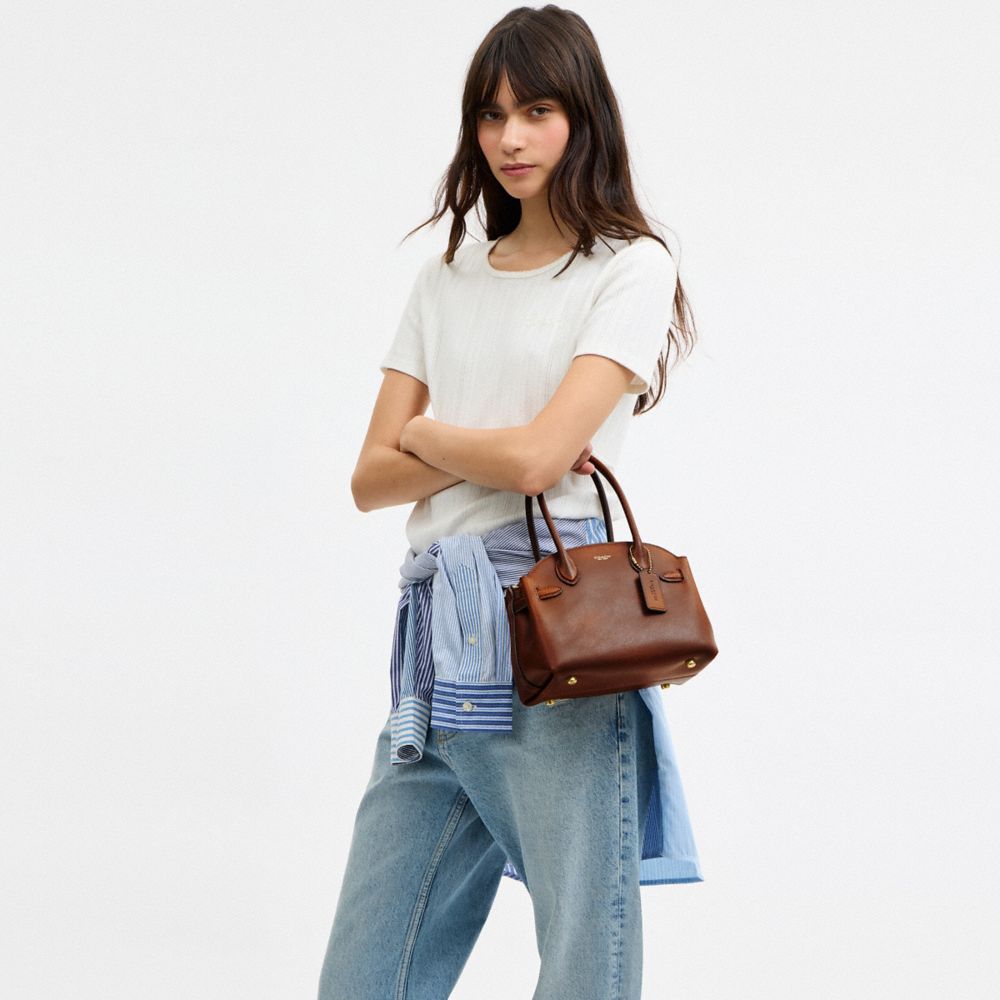 Женские сумки Coach Empire Carryall 21 In Loved Leather — фото 7