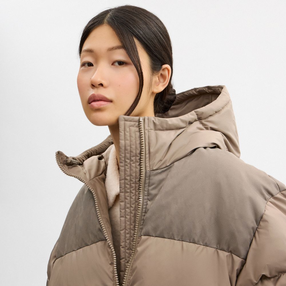 シグネチャー フーデッド パッファー 6
