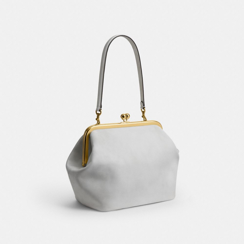 Женские сумки Coach Kisslock Frame 27 In Loved Leather — фото 2