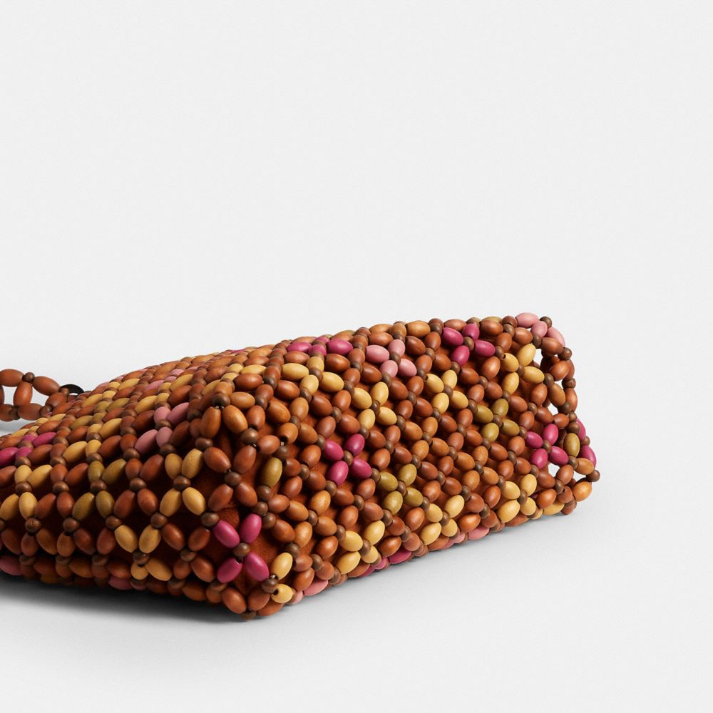 Женские сумки Coach Brooklyn Shoulder Bag 28 With Wooden Beading — фото 5