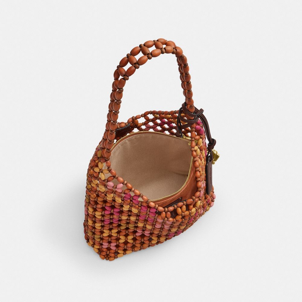 Женские сумки Coach Brooklyn Shoulder Bag 28 With Wooden Beading — фото 4