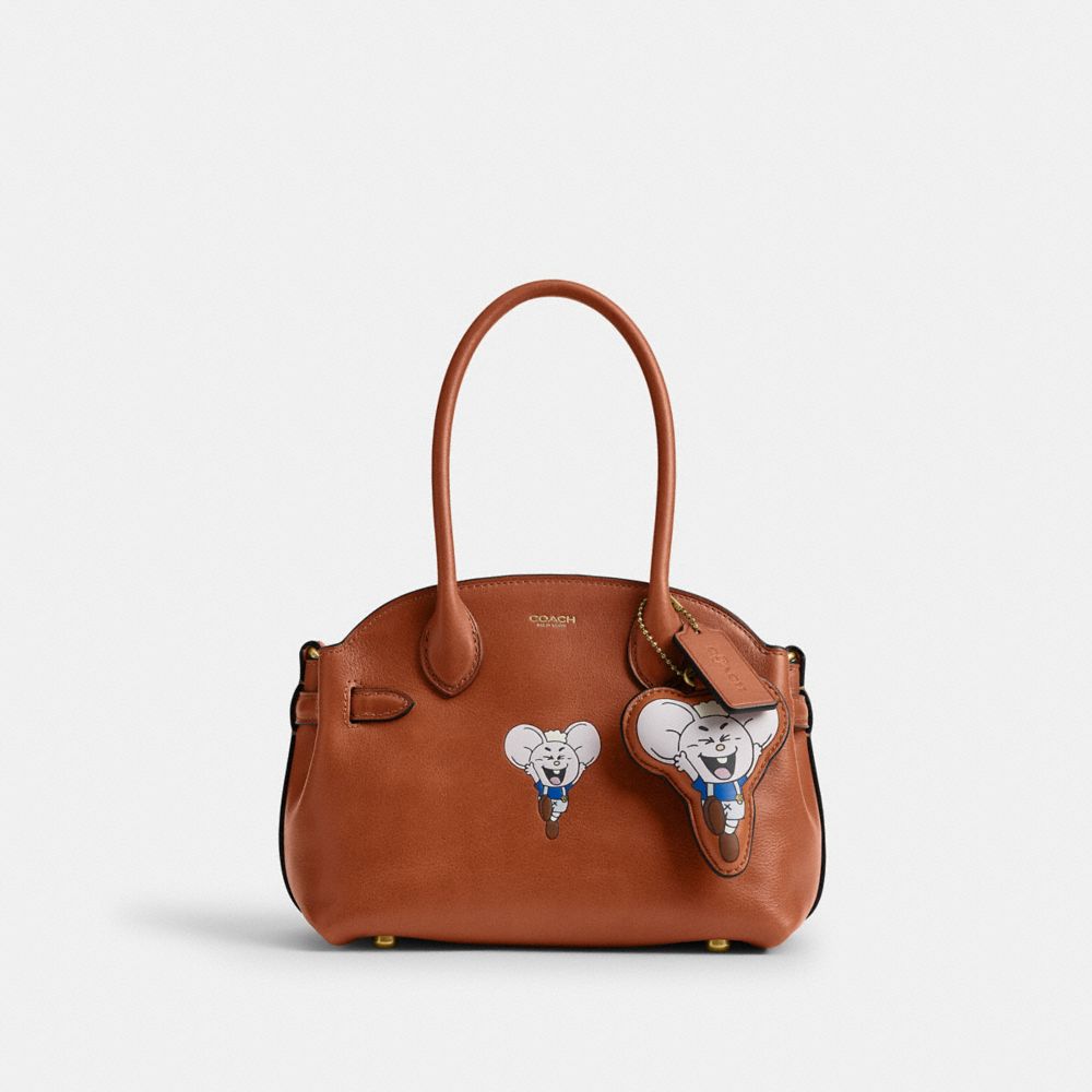 COACH®,Coach | Brain Dead Empire Carryall Bag 21 With Kachi Mouse And Charm,,Front View