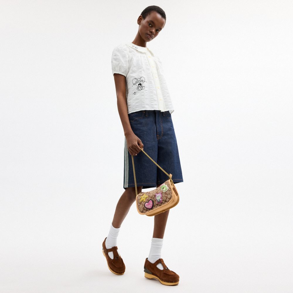【COACH | BRAIN DEAD】ウェイバリー バッグ・シグネチャー ジャカード・パッチ 5
