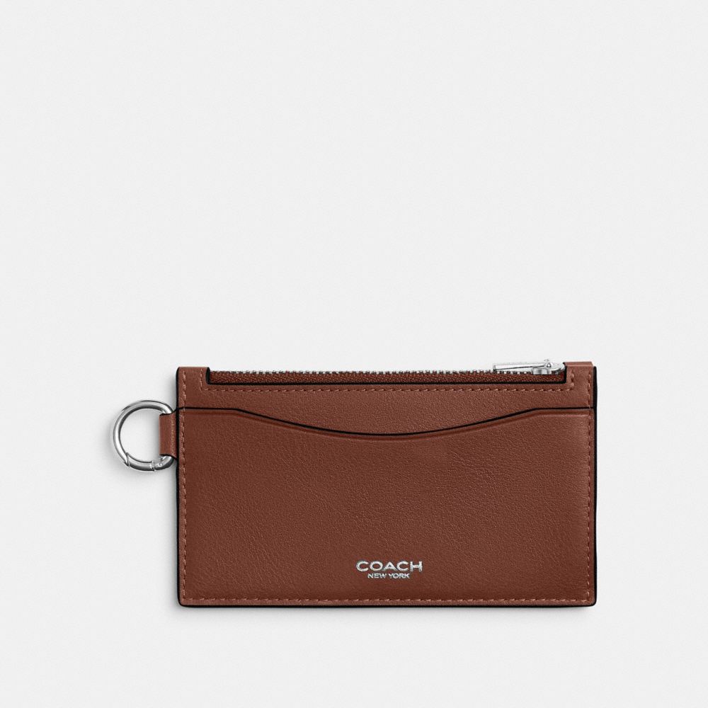 COACH®,Zip Card Case,,Front View
