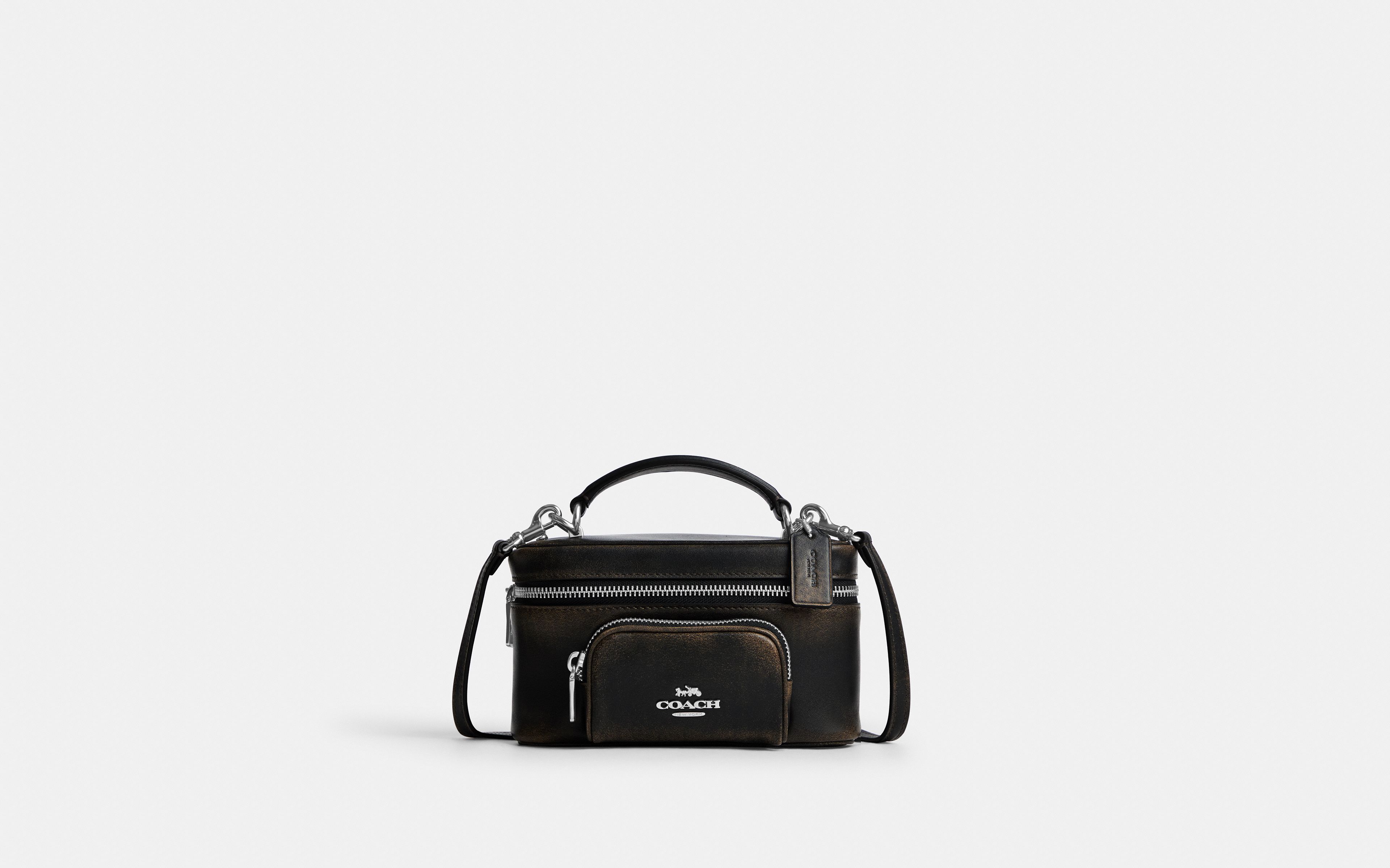 Rainer Crossbody Bag 18 With Pocket In Loved Leather