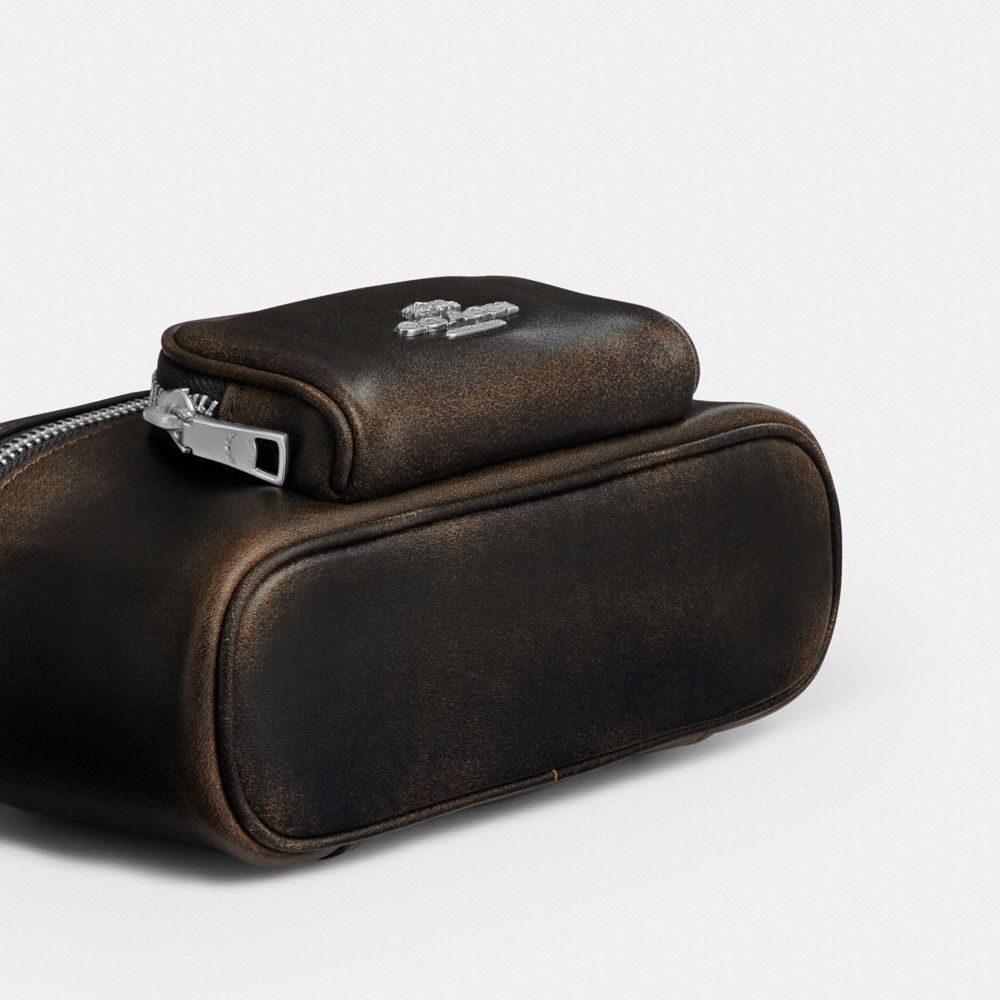Rainer Crossbody Bag 18 With Pocket In Loved Leather