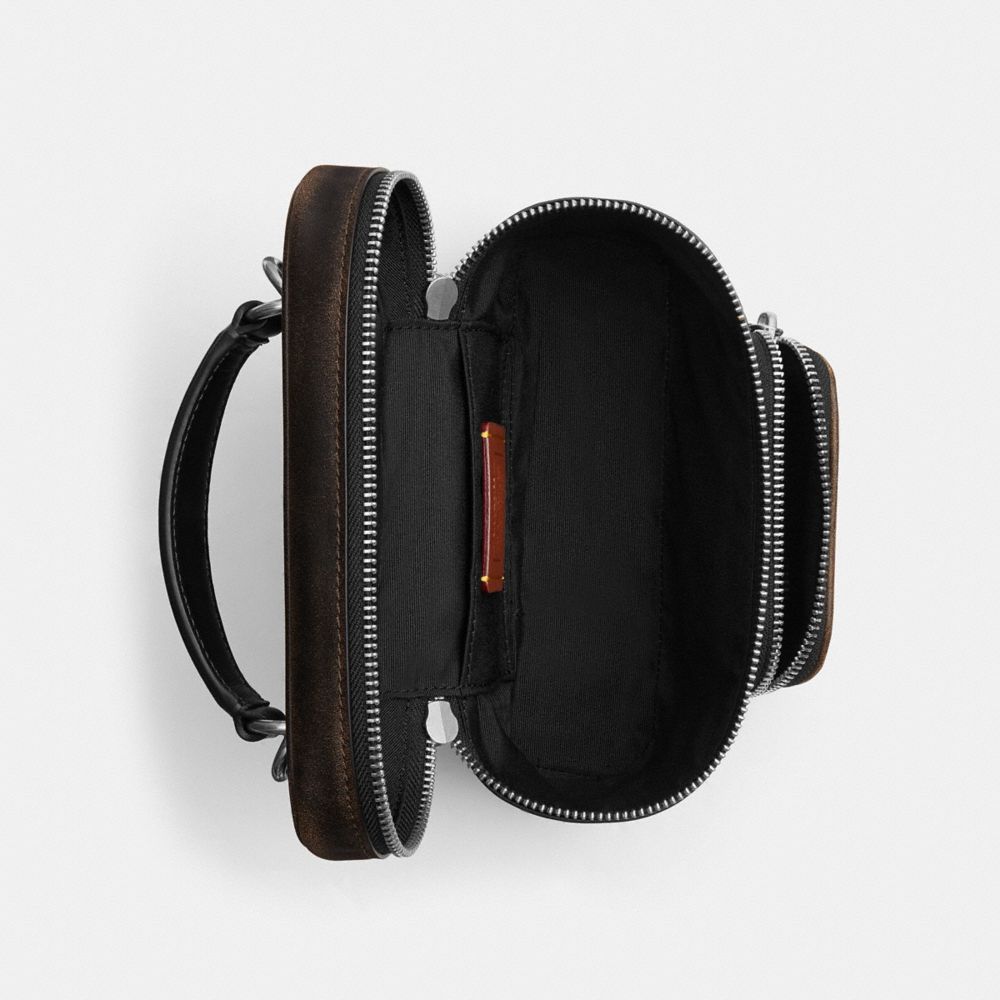Rainer Crossbody Bag 18 With Pocket In Loved Leather