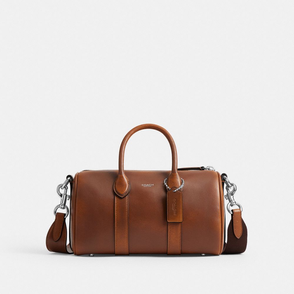 COACH®,コンパス バッグ 25,メッセンジャー&ボディバッグ,ﾌﾞﾗｯｸ/ﾗｲﾄ ﾀﾝ
