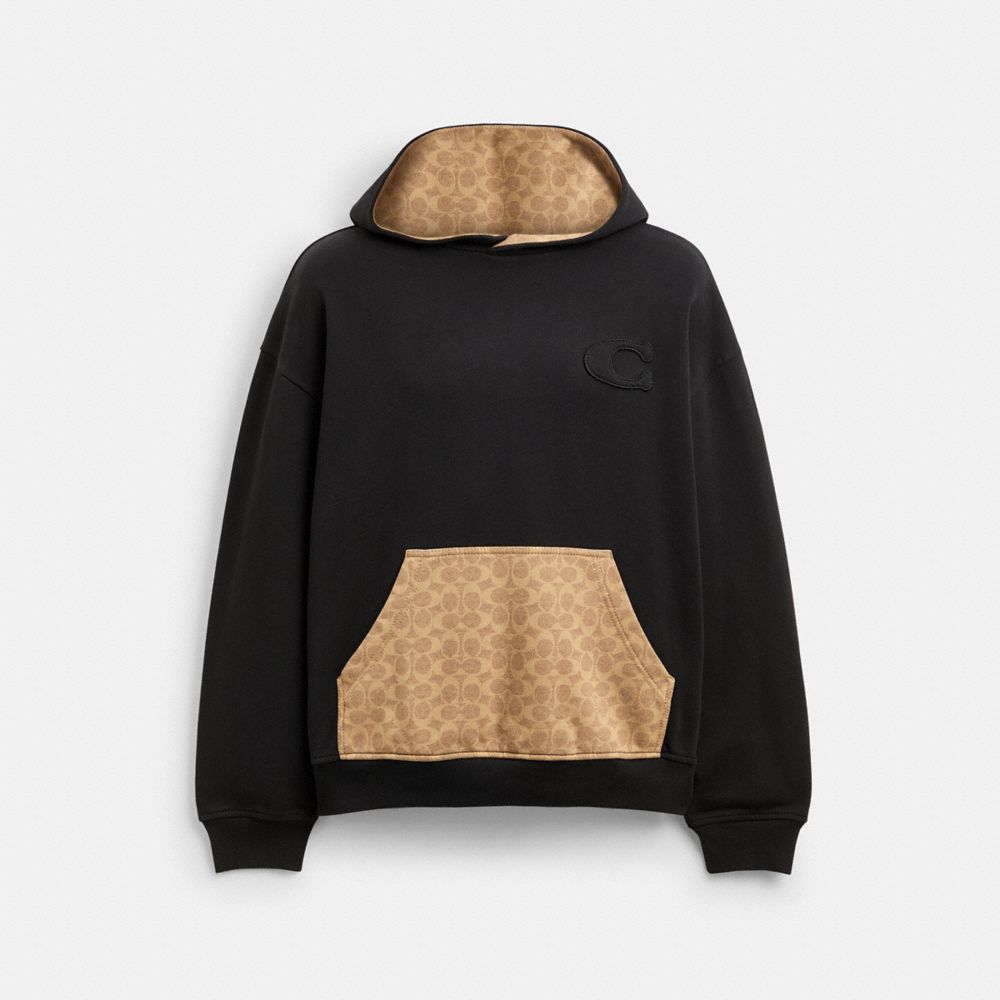COACH®,Signature Hoodie,,Front View