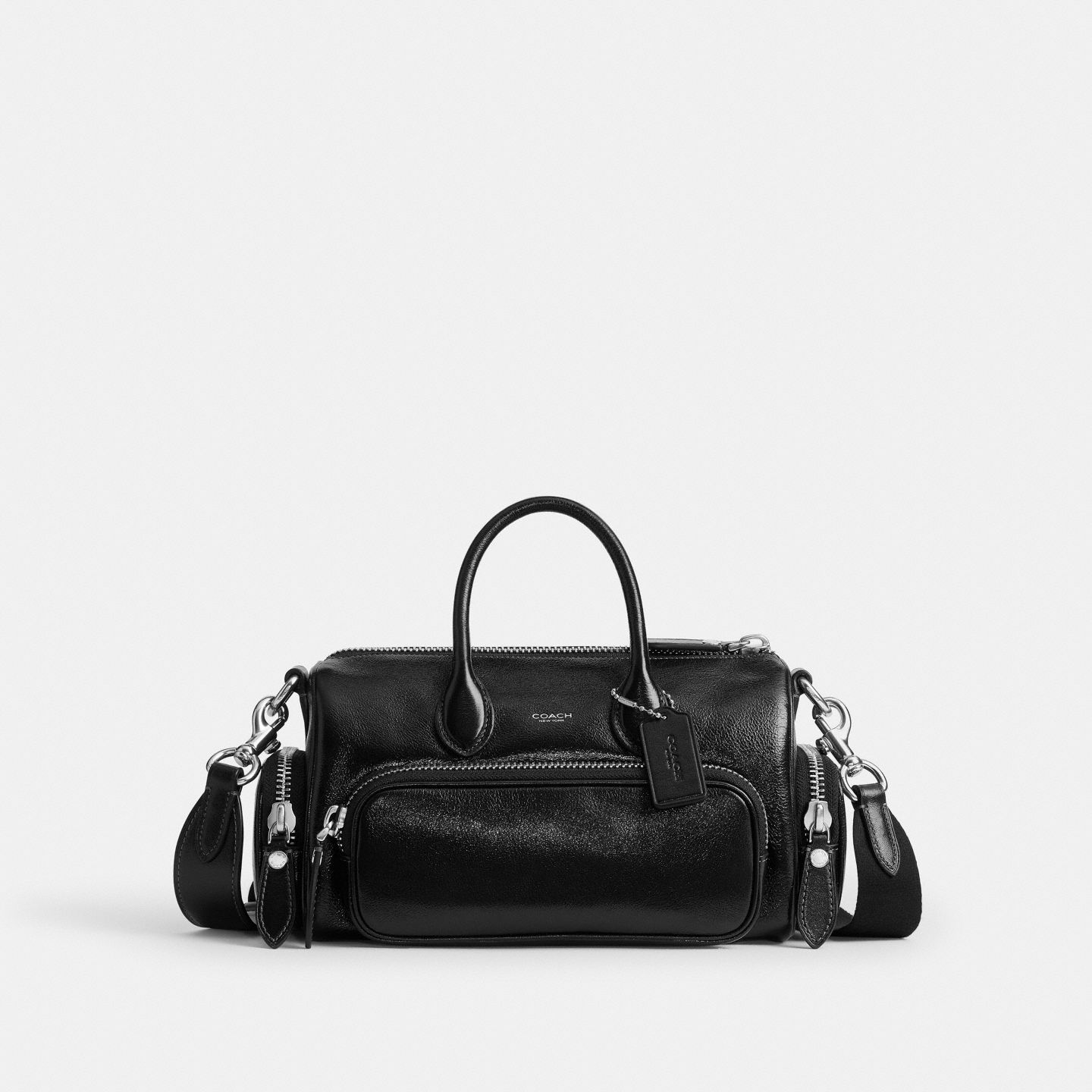 Мужская сумка Coach Compass Bag 25 With Pockets, цвет: Чёрный — фото 1