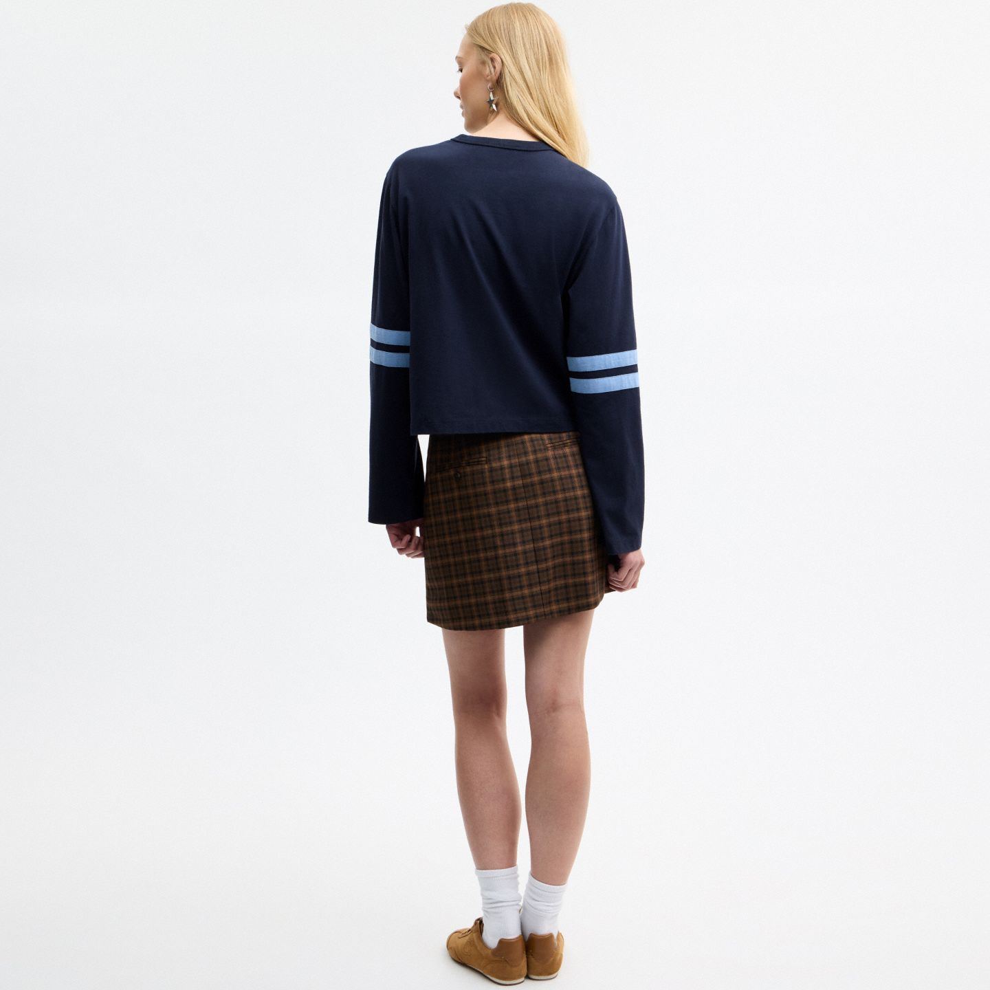 Мужская рубашка Coach Sporty Script Long Sleeve Shirt In Organic Cotton, цвет: Тёмно-синий — фото 3