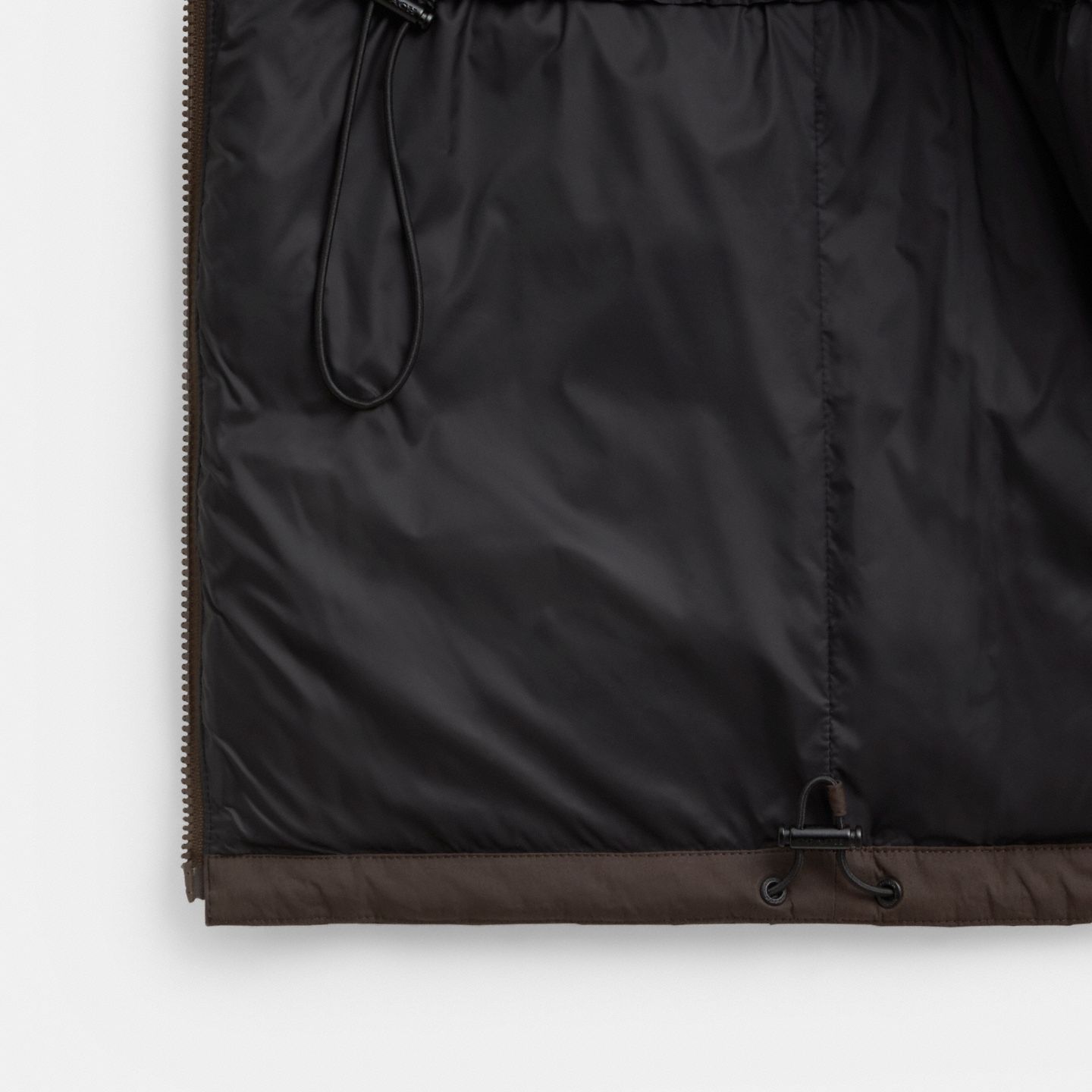 Женская куртка Coach Mid Length Puffer, цвет: Коричневый — фото 2