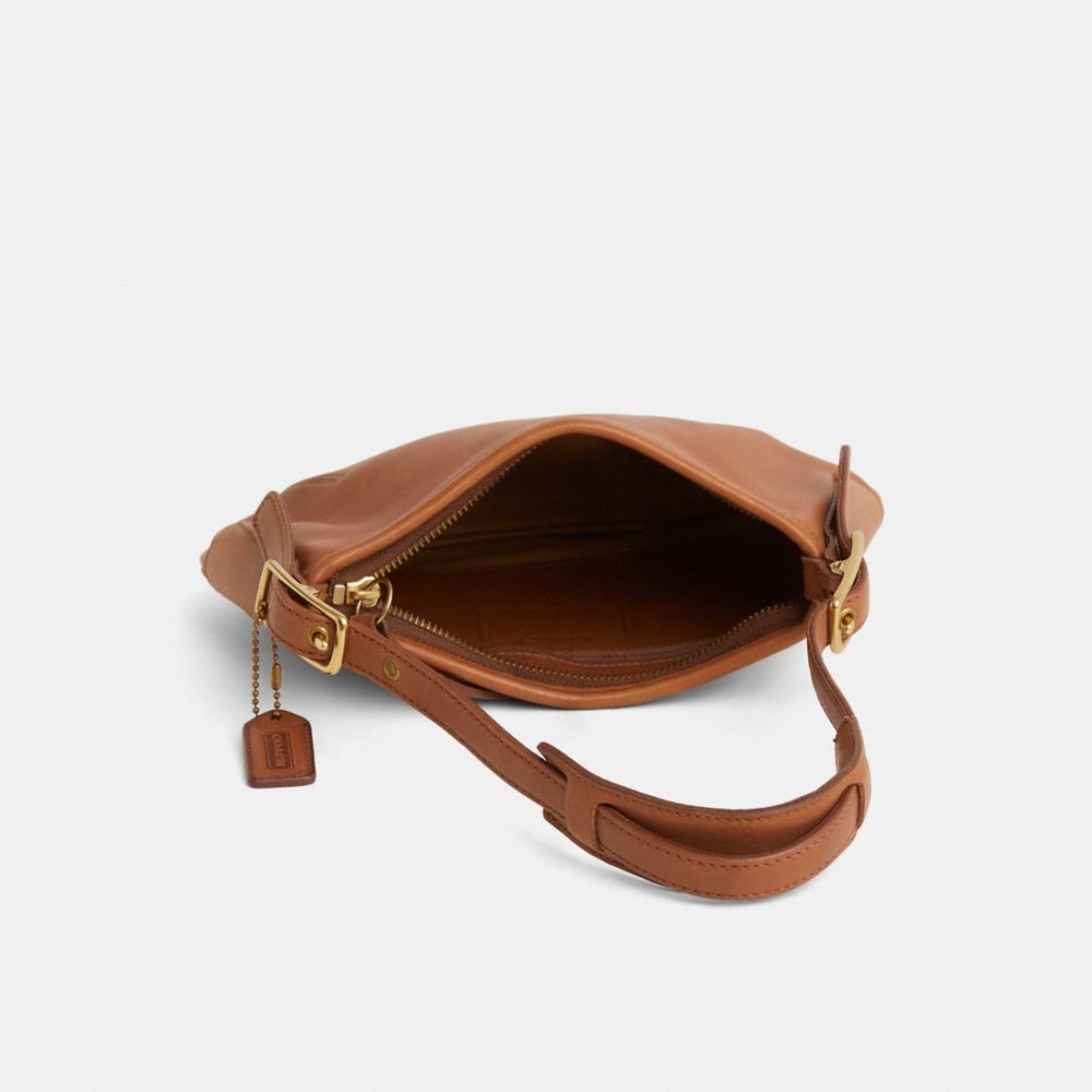 COACH®,Vintage Legacy Slim Mini Bag,Taupe,Inside View,Top View