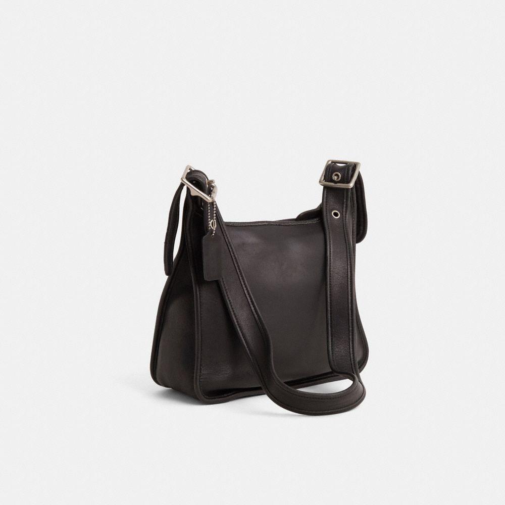 COACH®,Vintage Large Legacy Zip Bag,Black,Angle View