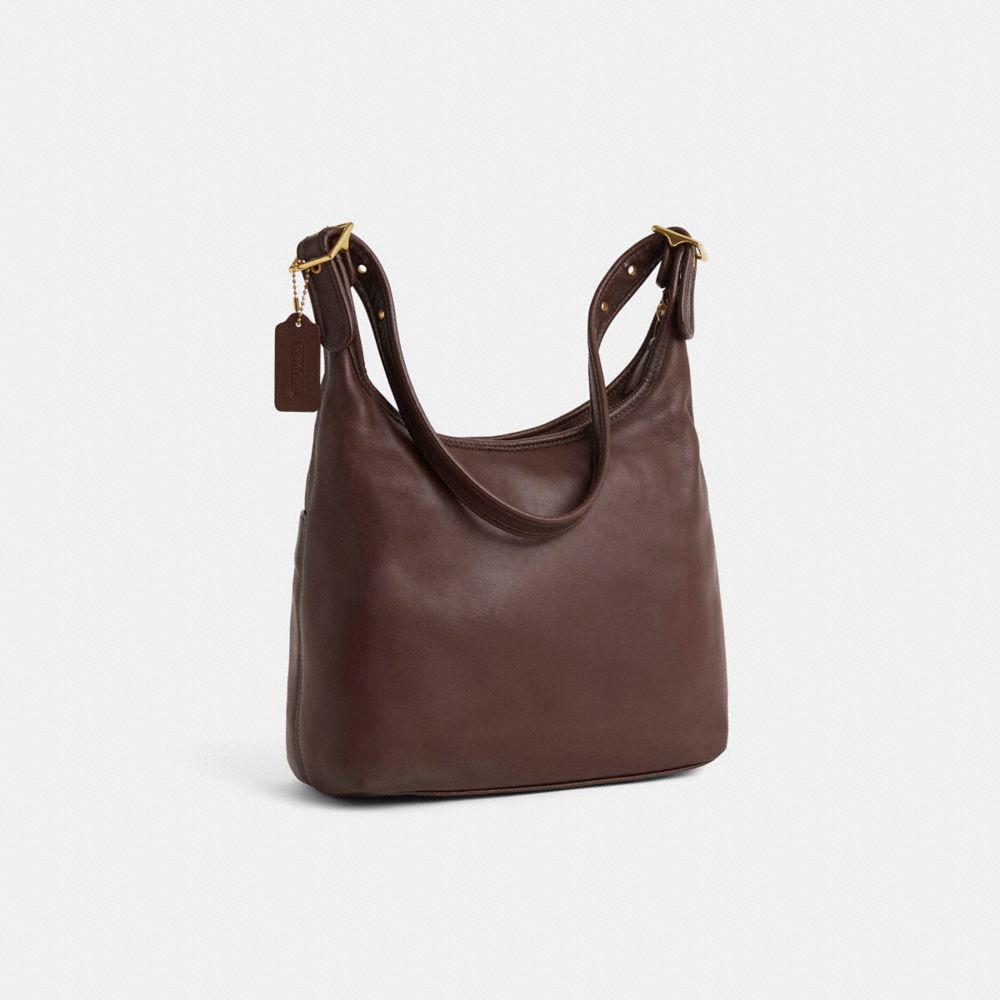 COACH®,Vintage Legacy Hobo Bag,Brown,Angle View