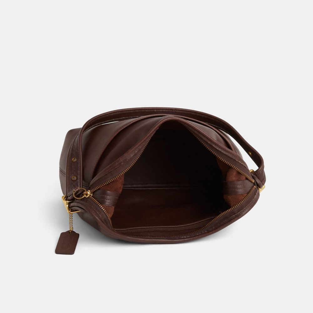 COACH®,Vintage Legacy Hobo Bag,Brown,Inside View,Top View