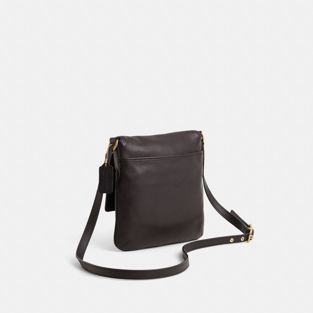 COACH®,Vintage Legacy Slim Crossbody Bag,Black,Angle View