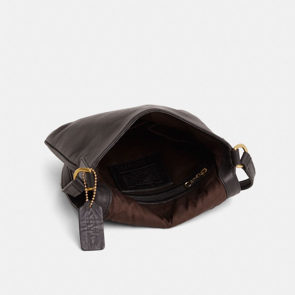 COACH®,Vintage Legacy Slim Crossbody Bag,Black,Inside View,Top View