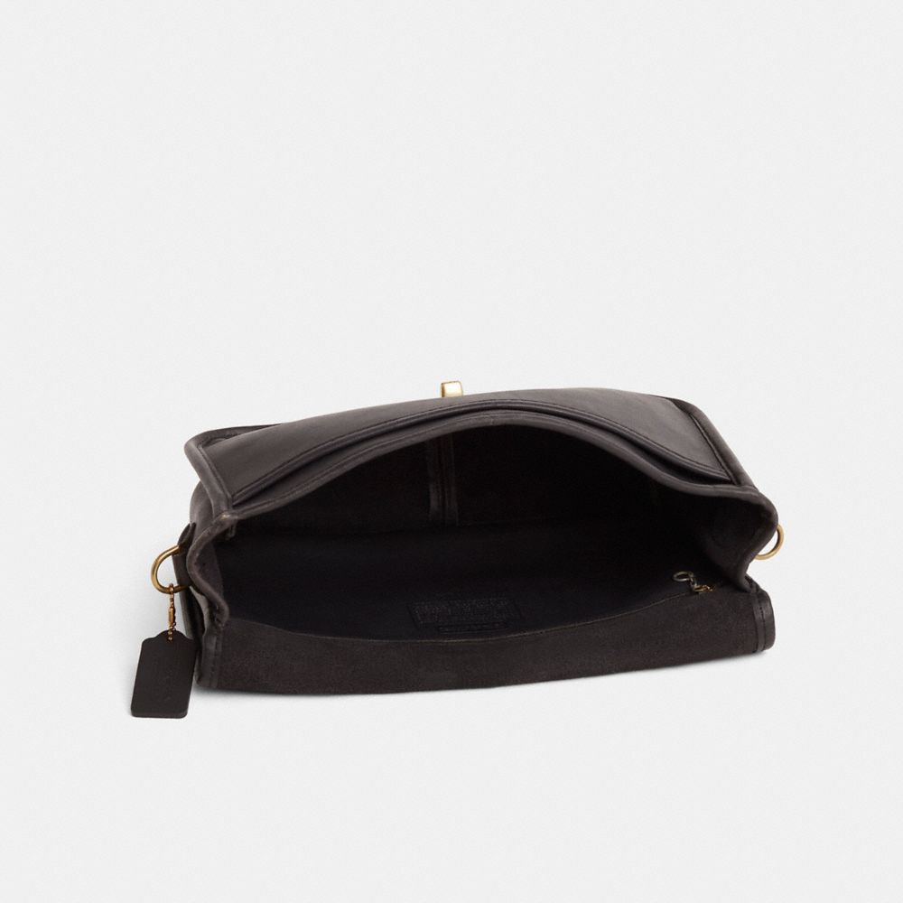COACH®,Vintage Convertible Clutch,Black,Inside View,Top View