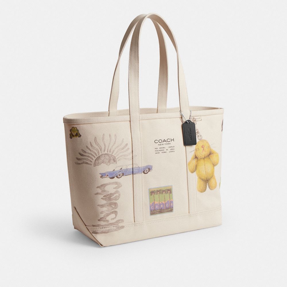 Мужские сумки Coach Utility Tote With Sketch Print — фото 2