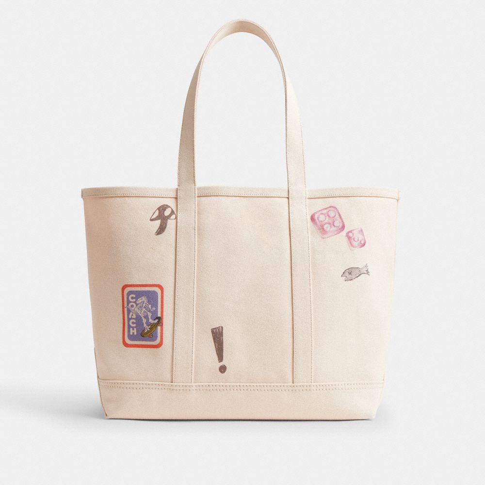 Мужские сумки Coach Utility Tote With Sketch Print — фото 3
