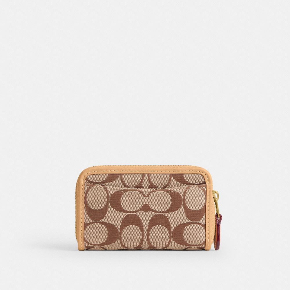 Coach Essential Small Zip Around Card Case In Signature Jacquard — фото 2