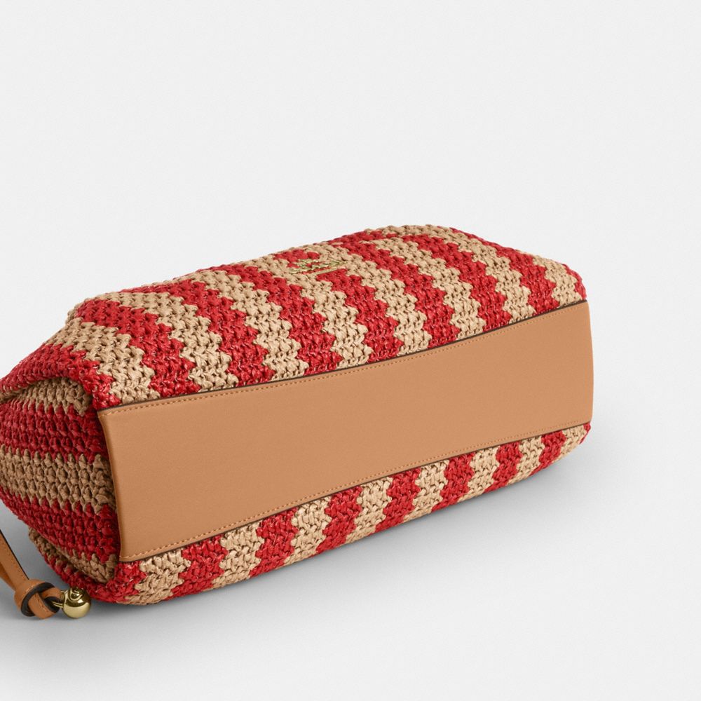 Faye Large Shoulder Bag With Stripes