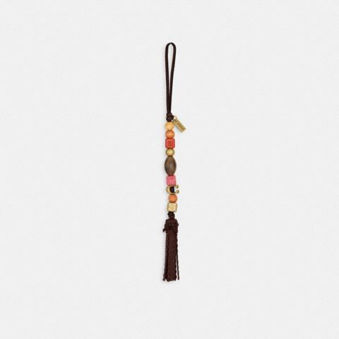 Женские брелоки Coach Beaded Tassel Bag Charm