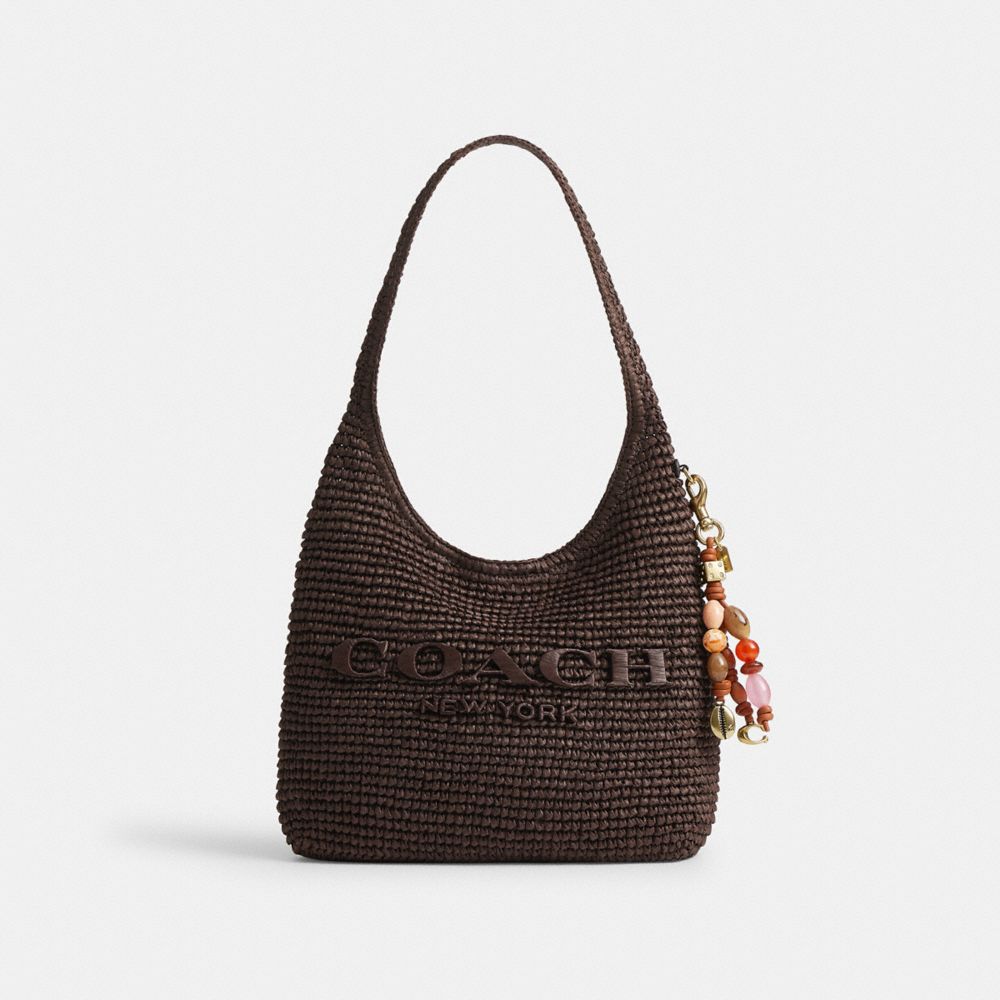COACH®,Beaded Cluster Bag Charm,,Angle View