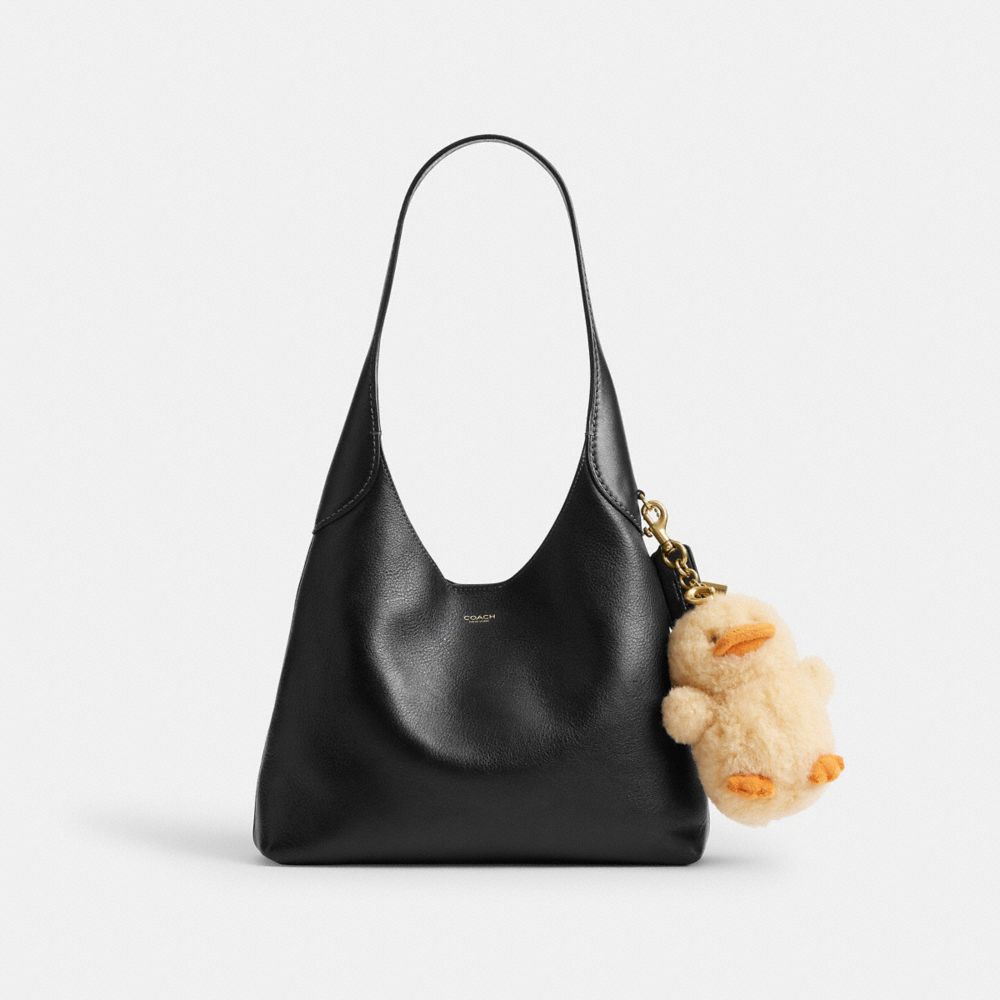 Женские брелоки Coach Ducky Bag Charm In Shearling — фото 2