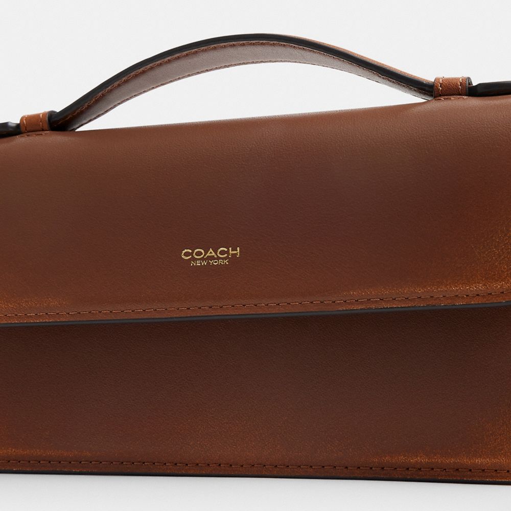 エローラ トップ ハンドル クロスボディ バッグ・ラブド レザー 4