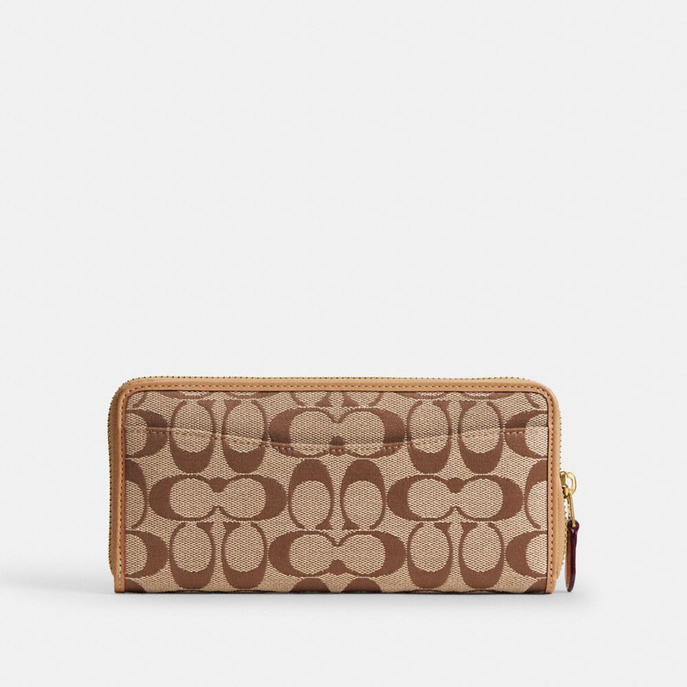 Coach Essential Slim Accordion Zip Wallet In Signature Jacquard — фото 2