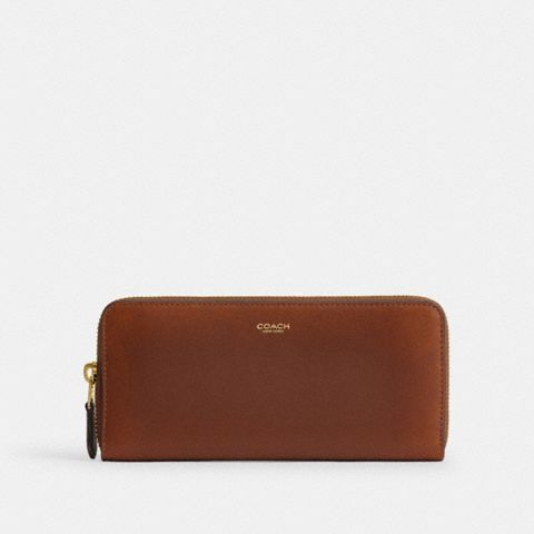 Женские кошельки Coach Slim Accordion Zip Wallet In Loved Leather
