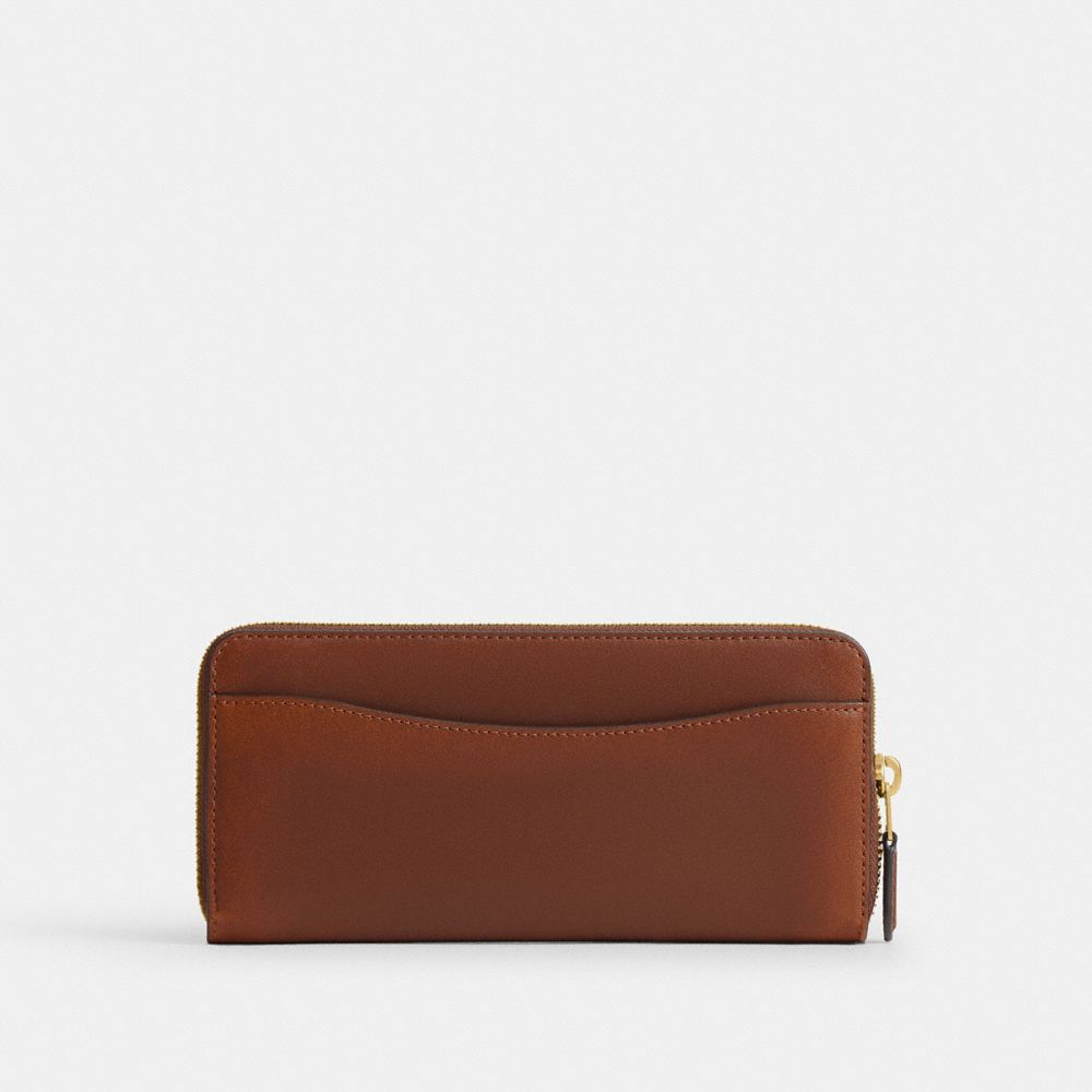Женские кошельки Coach Slim Accordion Zip Wallet In Loved Leather — фото 2