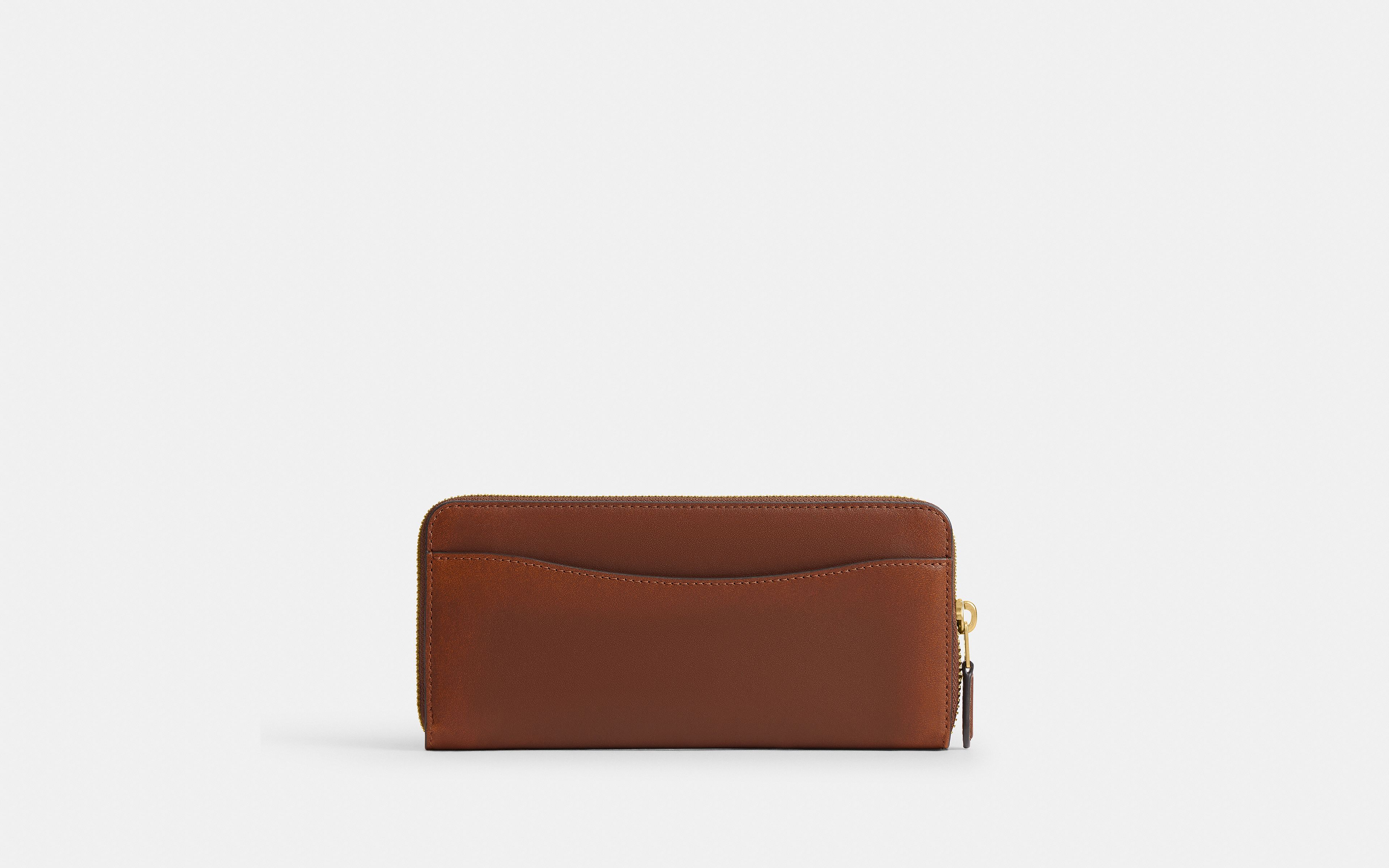 New York Slim Accordion Zip Wallet In Loved Leather