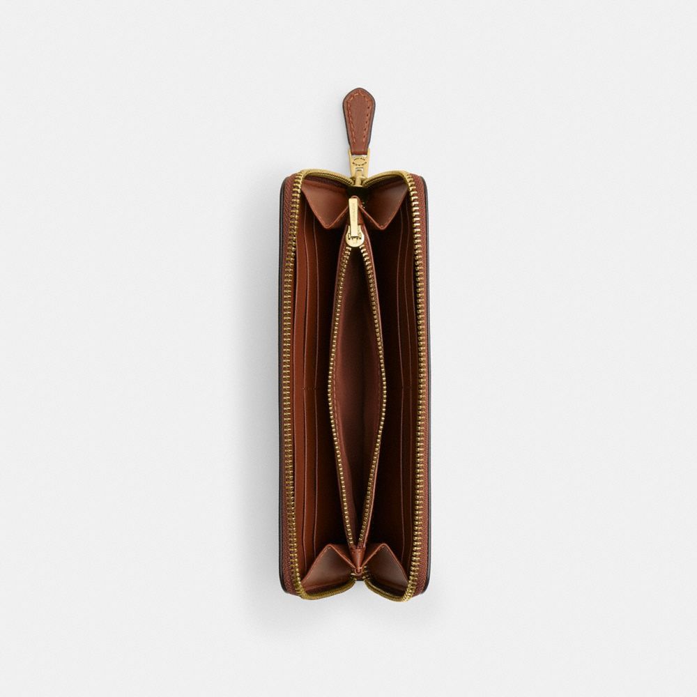 Женские кошельки Coach Slim Accordion Zip Wallet In Loved Leather — фото 3