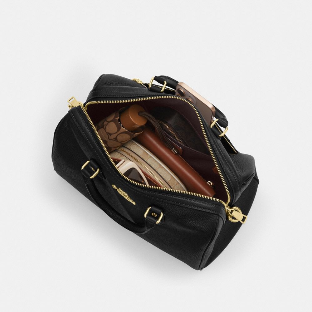 COACH®,Rowan Large Satchel Bag,,Inside View,Top View