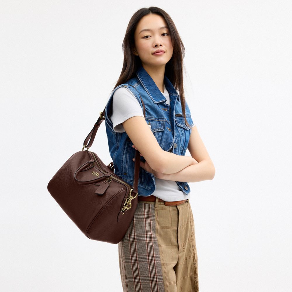 COACH®,Rowan Large Satchel Bag,,Detail View