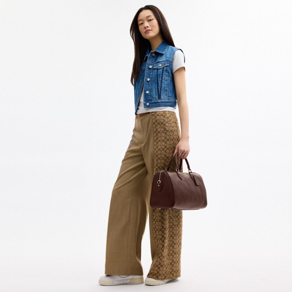 COACH®,Rowan Large Satchel Bag,,Detail View