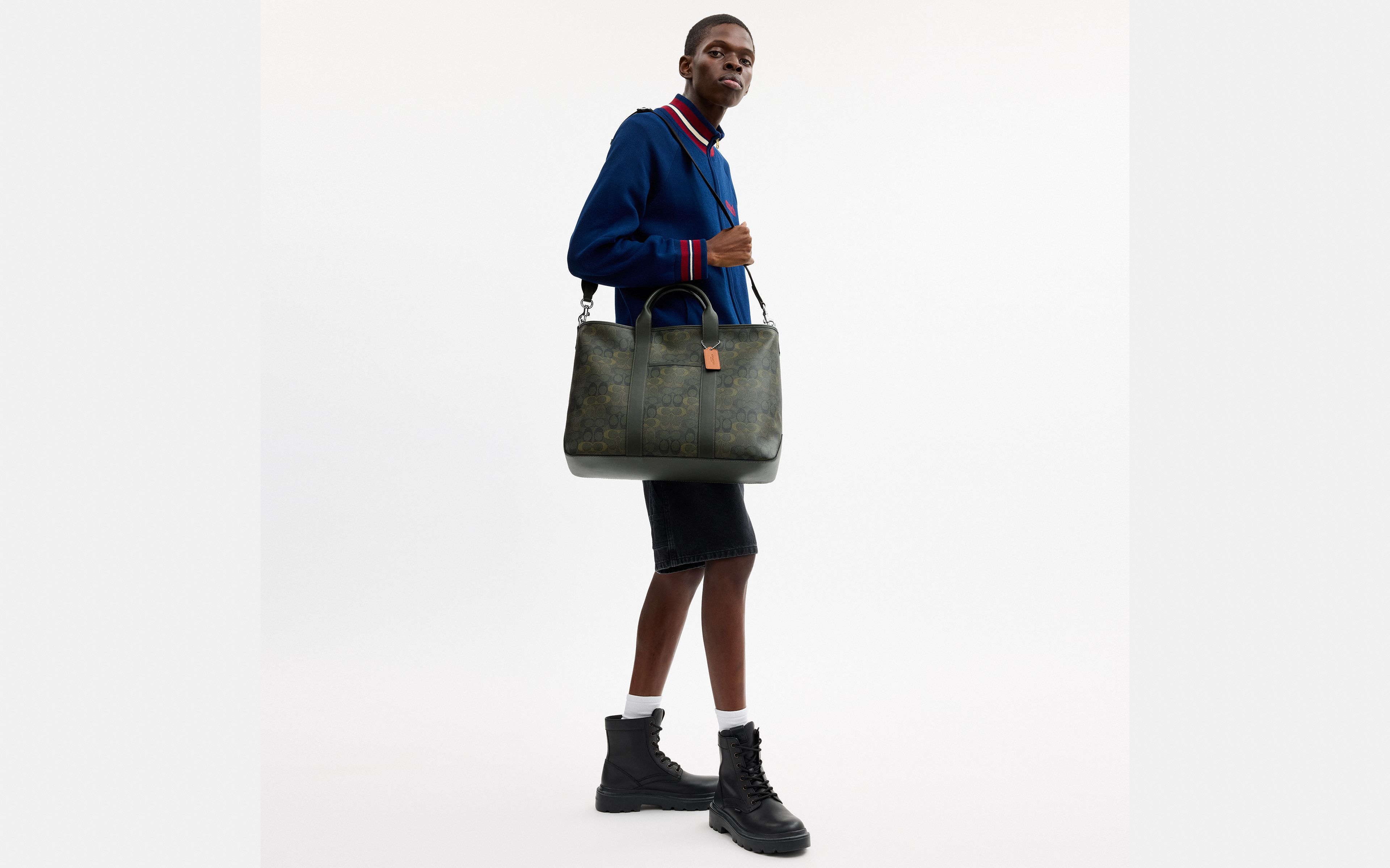 Grayson Tote Bag In Signature Camo Print