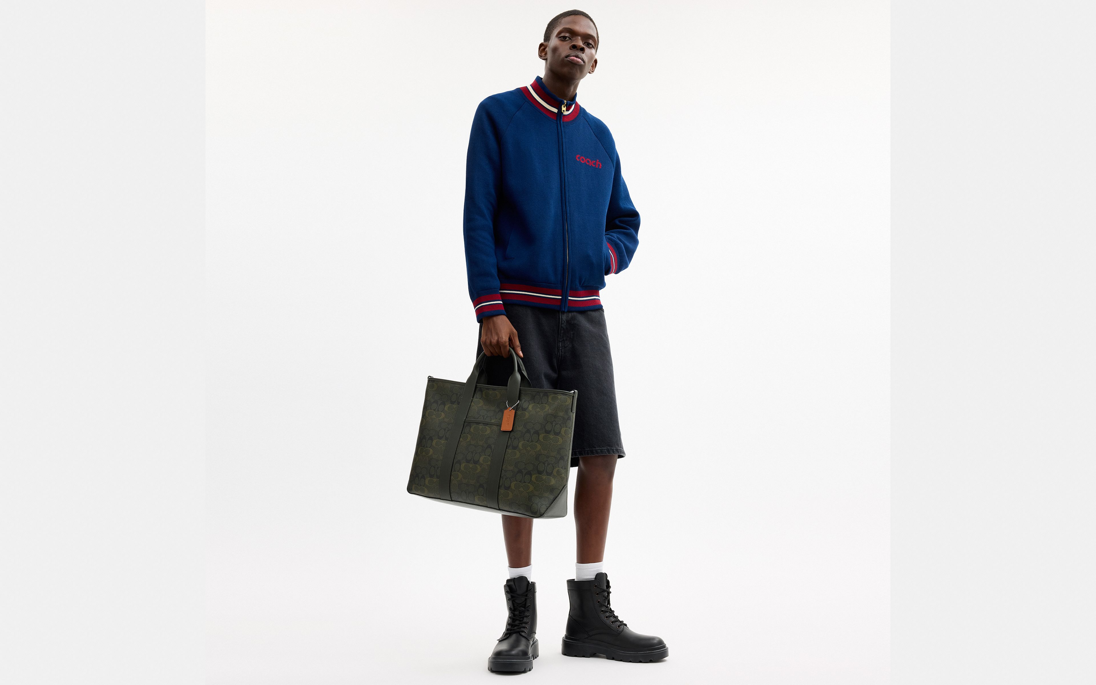 Grayson Tote Bag In Signature Camo Print