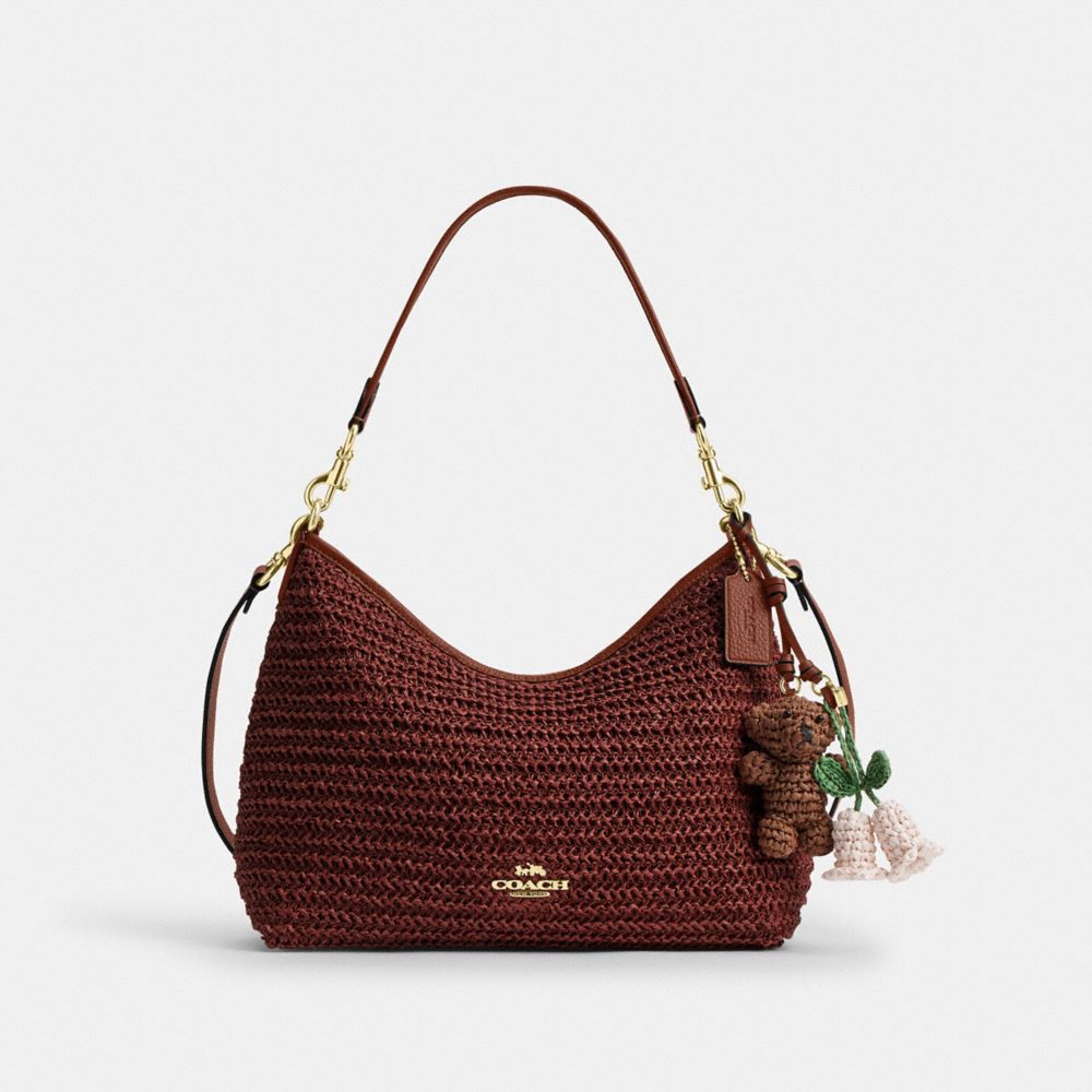 COACH®,Laurel Shoulder Bag With Charms,,Front View