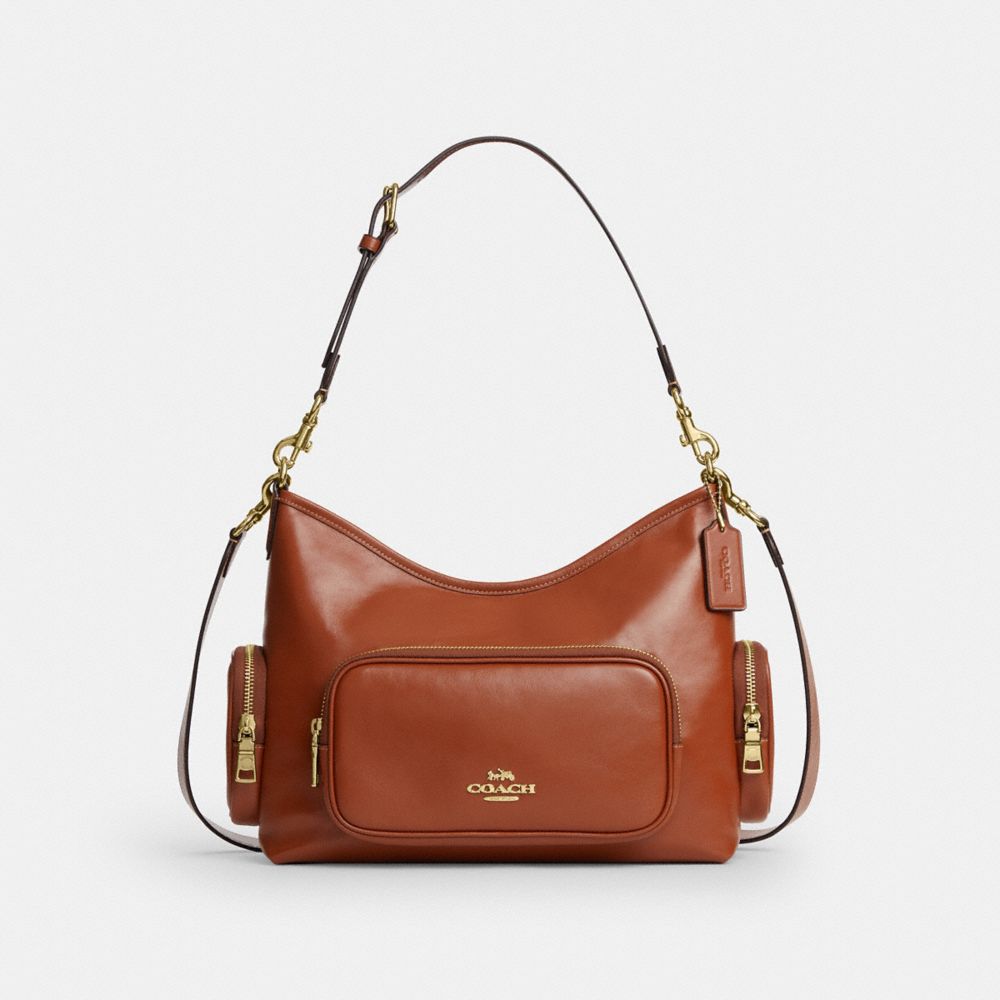 COACH®,Laurel Shoulder Bag With Pockets,,Front View