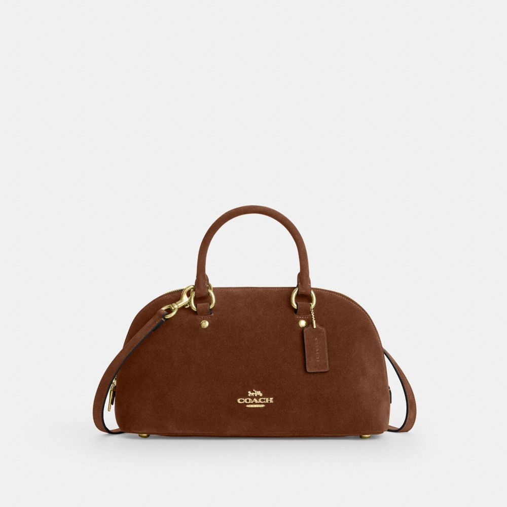 COACH®,Lara Satchel Bag,,Front View