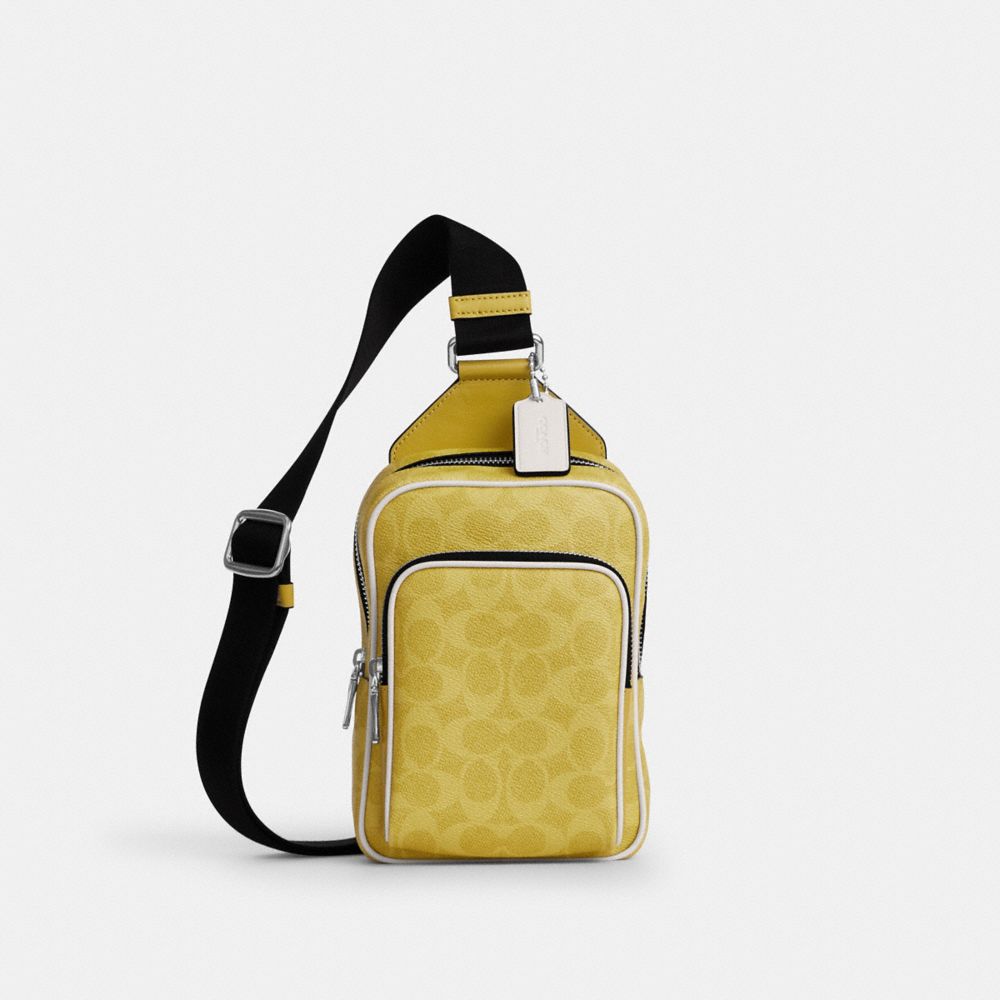 COACH®, レーサー スリング パック・シグネチャー キャンバス, メッセンジャー＆ボディバッグ