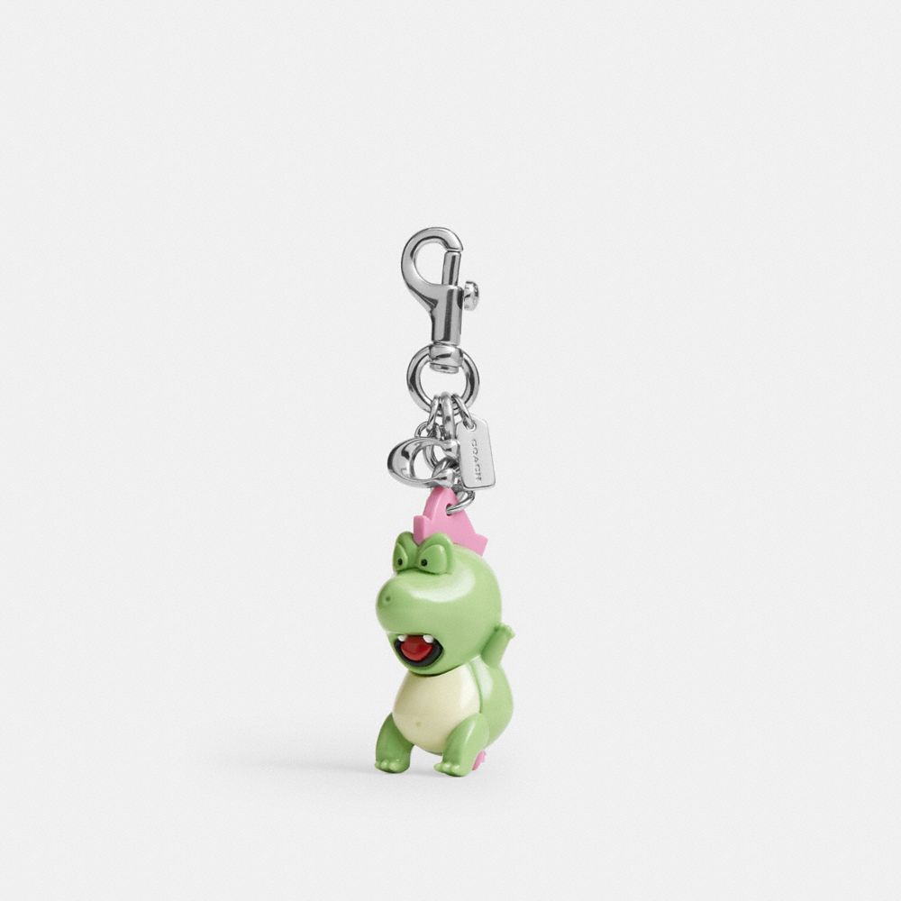 COACH®,Coach | Brain Dead Vinyl Darby Dino Bag Charm,,Front View
