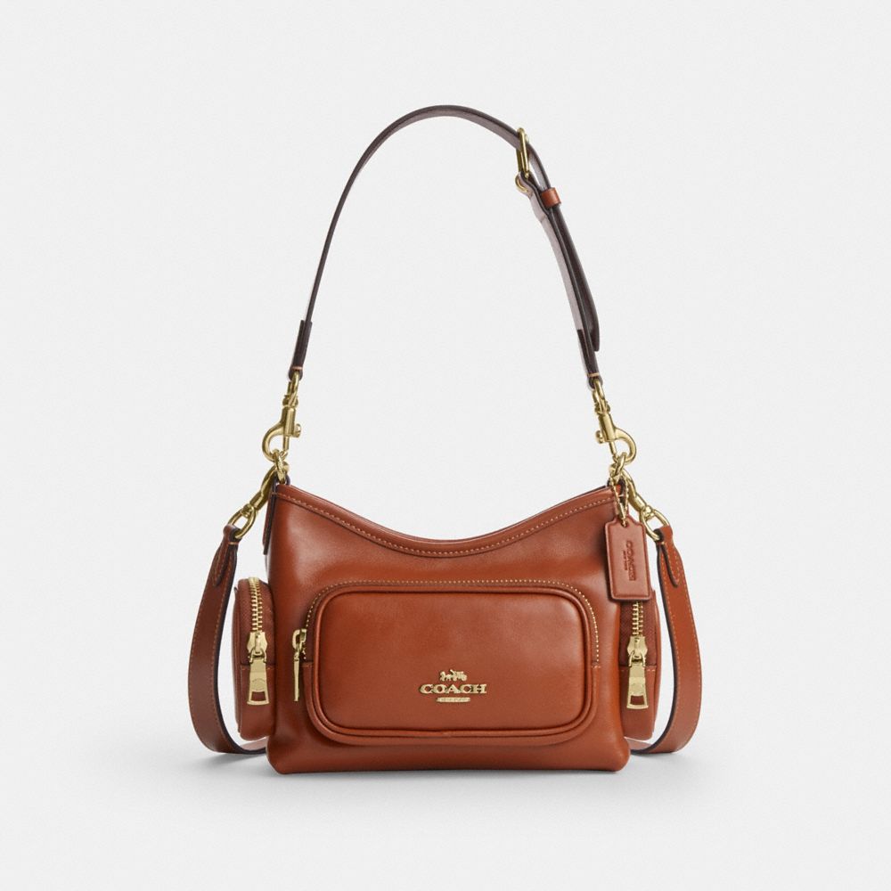 COACH シェイショルダーバッグ/レザー/無地/93811/2WAY Laurel Shoulder Bag 22 With Pockets | Bags | Coach
