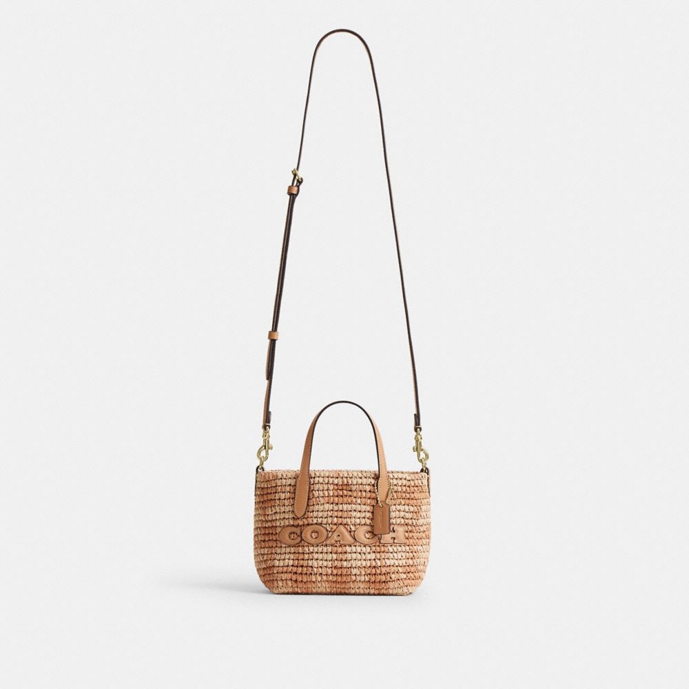 City Mini Tote Bag With Gingham Print